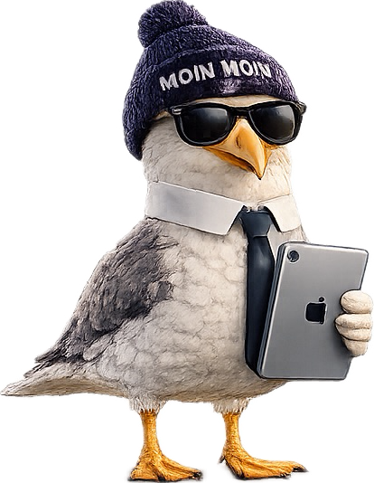 Norddeutsche Möwe als Maskottchen